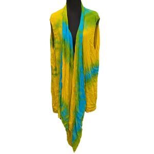 Vintage Dharma Trading Co. Tie-Dyed Flowy Boho Vest | Women's 2XL